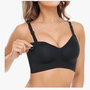 NWT Momcozy Nursing Bras for Breastfeeding,Seamless Maternity Bra, Natural Shape